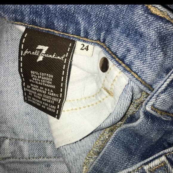 7 For All Mankind Denim Shorts - Picture 3 of 5